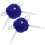 8Stk Dunkelblaue Roller Skate Pompons Mit Glocke Langen Schnüren 1