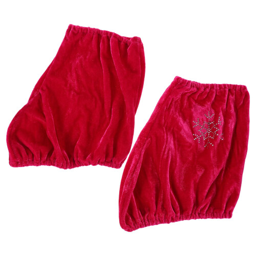 2Paare Rosa Skating Boot Cover Stoff, Verschleißfest Und Elastisch