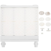 4Pcs Retractable Hanging Rack White Expandable Closet Storage Shelves