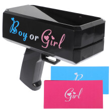 3Sets Baby Shower Party Shooter Toy Schwarz, Plastik, Gender Reveal