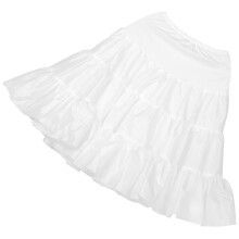 4Stk Weiße Hochzeit Petticoats Damen Saum Verstellbar Komfortabel