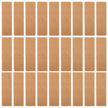60Pcs Khaki Paper Bookmark Organizer Recyclable Protective Sleeves Set