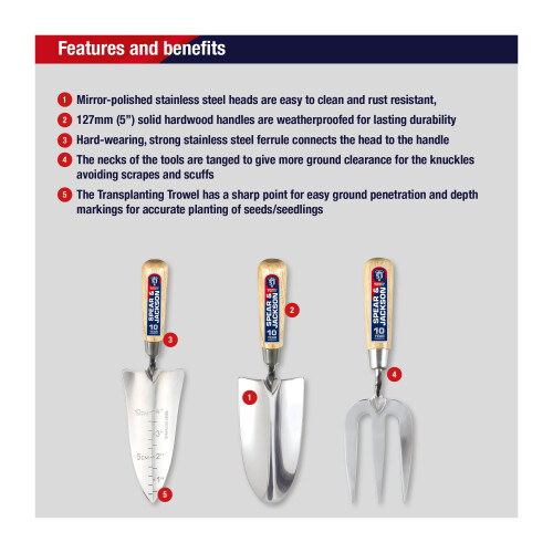 Spear & Jackson Spear & Jackson 3056GS Neverbend Stainless 3 Piece Gift Set 1