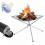 Portable Fire Pit Folding Camping Fire Pit - 42cm Stainless Steel Foldable Outdo 2