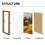 Double Photo Frame 4x6 Hinged Folding Wood 2