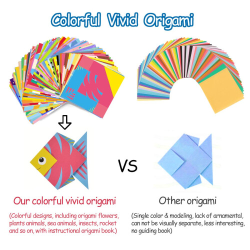 hapray Origami Kit 98 Sheets 47 Patterns, DIYCraft for Kids 6-12 1