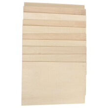 40St Beige Basswood Planken Onbewerkt Voor DIY Knutselprojecten