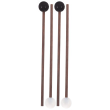 8Paren Paar Draagbare Rubber Hoofd Drumsticks Voor Steel Tongue Drums