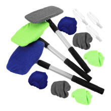 3Sets Set Voor Automatische Ramenreiniging Met Telescopische Handgreep