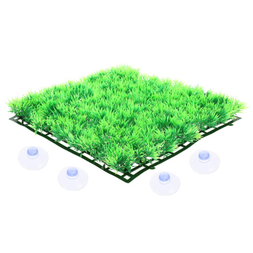 4Stk Aquarium Grasmatten Kunststoff Grün Realistisches Design