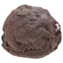2Stk Dunkelbraunes PU Dessert Puff Modell Für Und Requisite