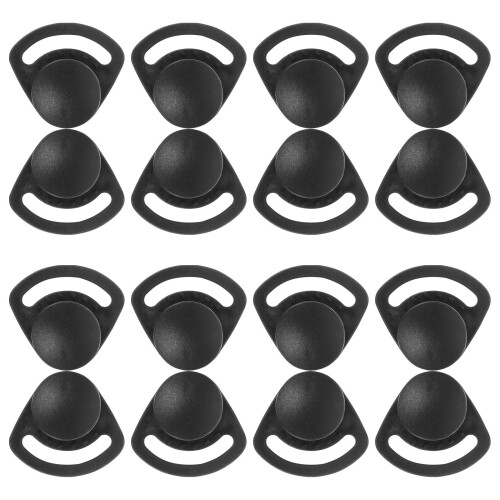 80Pièces Boucles Casque Moto Réglable Noir Résistant Impact