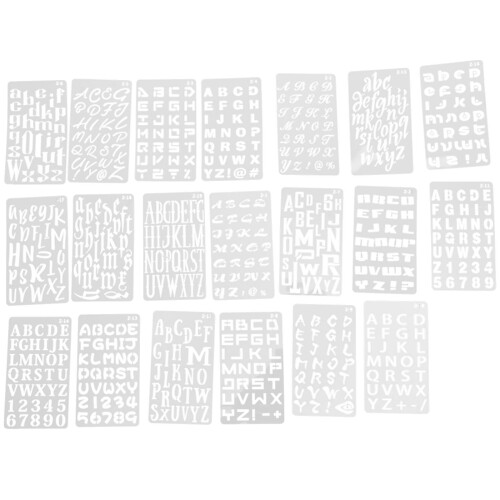 Pochoirs Lettres Pour Peinture Blanche