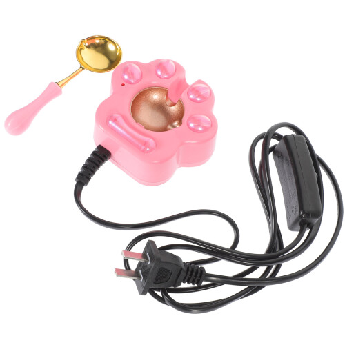 5Ensembles Réchauds À Cire Rose Pour Cachets Loisirs