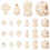 5Ensembles Perles DIY Beige Résistantes Crâne Croix Pour 1