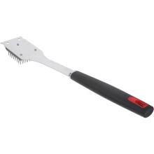 2PiĂšces Outil De Nettoyage Grill Acier Noir Compact Pour Barbecue