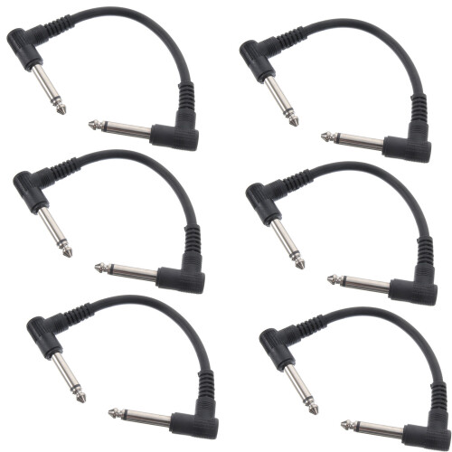 18St Zwarte Patchkabels PVC Koperdraad Kabels