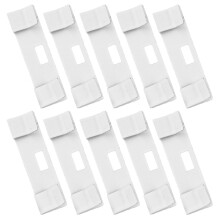 50Pcs Metal Vertical Blind Repair Tabs White Replacement Parts