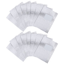 400Pcs Nail Foil Sheets Silver Gel Removal Kit for Nails Home Use
