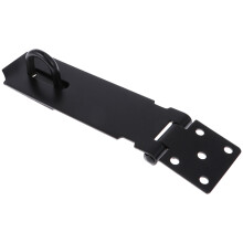 2Pcs Black Stainless Steel Hasp Latch Garage Door Lock Kit for Safety