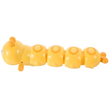5Pcs Yellow Cartoon Wind Up Caterpillar Toy Kids Fun Decorative Toy