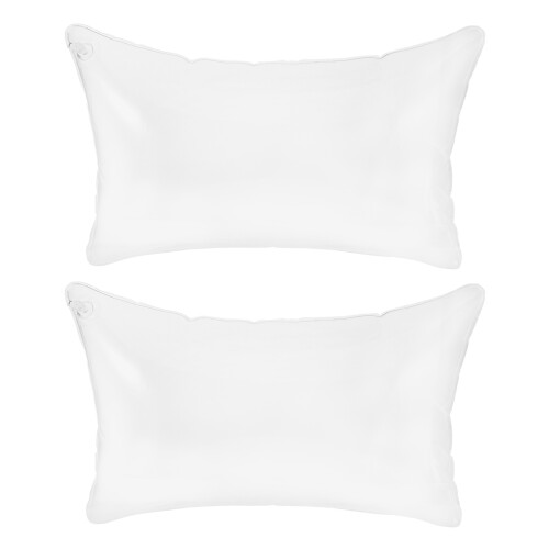 2Pièces Oreiller Gonflable Transparent En PVC Camping Salon
