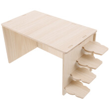 2Pcs Durable Wooden Hamster House Cozy Hideout for Small Rodents