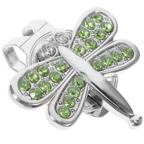 5Pièces Clips Marqueurs Golf Vert En Aluminium Portable Élégant