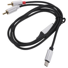 2Stk USB C Zu Rca Audio Kabel Langlebig Für Lautsprecher