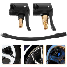 4Pièces Adaptateur De Valve En Laiton Noir Avec Tuyau 16Cm