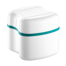 3Pcs Portable Denture Holder Plastic Box with Lid for Easy Cleaning