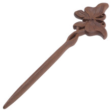 3Pcs Wooden Hair Stick Coffee Hairpin for Women Updo Hair Accessories