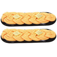 4Paires Décorations D'épaule Orange Tissu Pour Uniformes Tenues