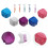 30Pcs Assorted Color Travel Denture Storage Boxes Durable Containers 10