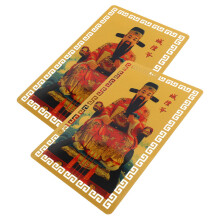 4Pcs Lightweight PVC Chinese Amulet Cards Decor Assorted Colors