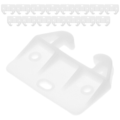 80Pcs Durable White Plastic Drawer Bumpers Drawer Stopper for Cabinets