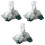 3Pcs White Fishing Net Durable Floating Silk Net for 3