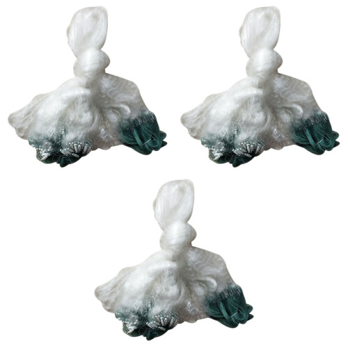 3Pcs White Fishing Net Durable Floating Silk Net for 2