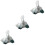 3Pcs White Fishing Net Durable Floating Silk Net for 5