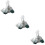 3Pcs White Fishing Net Durable Floating Silk Net for 9