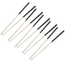 15Pairs Black Stainless Steel Chopsticks Set Lightweight Reusable Gift