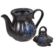 2Pcs Black Ceramic Sauce Dispensers with Drip-Free Spout for Kitchen