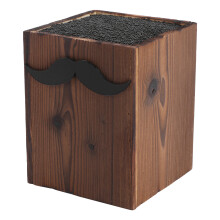 4Pcs Coffee Wooden Hair Scissors Organizer Barber Tools Storage Box