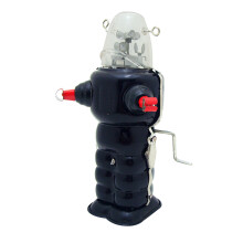 2Pcs Black Iron Wind-Up Toys Robot Decorative Gift for Adults