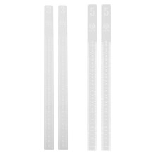 10Pairs Clear Acrylic Baking Rulers Leveling Tools for Dough Thickness