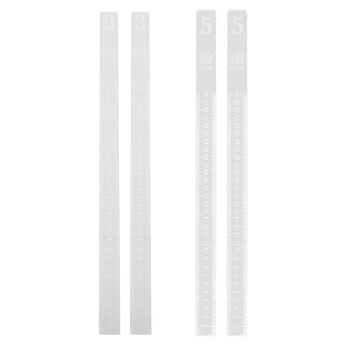 10Pairs Clear Acrylic Baking Rulers Leveling Tools for Dough Thickness