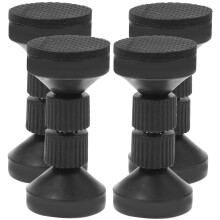 12Pcs Adjustable Black Noise Stoppers and Headboard Wall