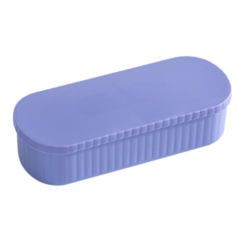 3Pcs Makeup Brush Cleaner Boxes Purple +pp Compact Home Organizer
