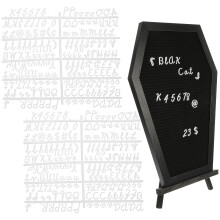 2Sets Wooden Letter Boards Black DIY Message Boards for Home Decor