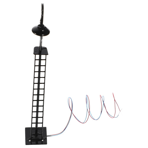 2Stk Signal Licht Schwarz Metall+abs